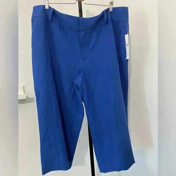 Coldwater Creek Linen Silk Wide Leg Crop Pants New Plus Size - Picture 12 of 13